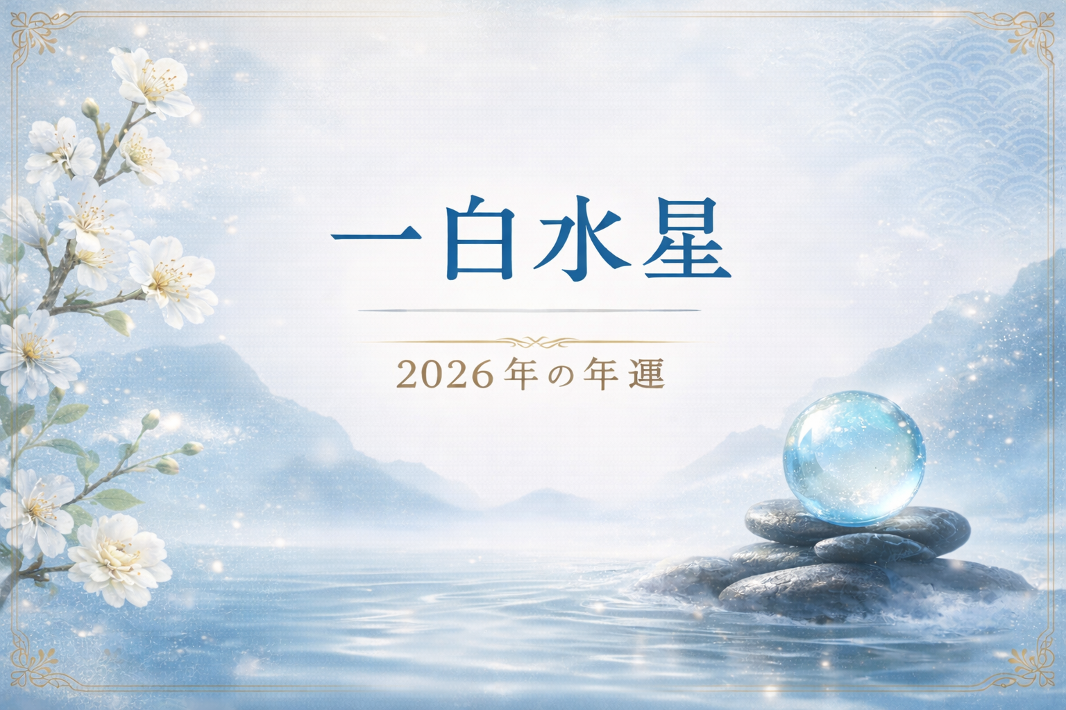 一白水星｜2026年の年運